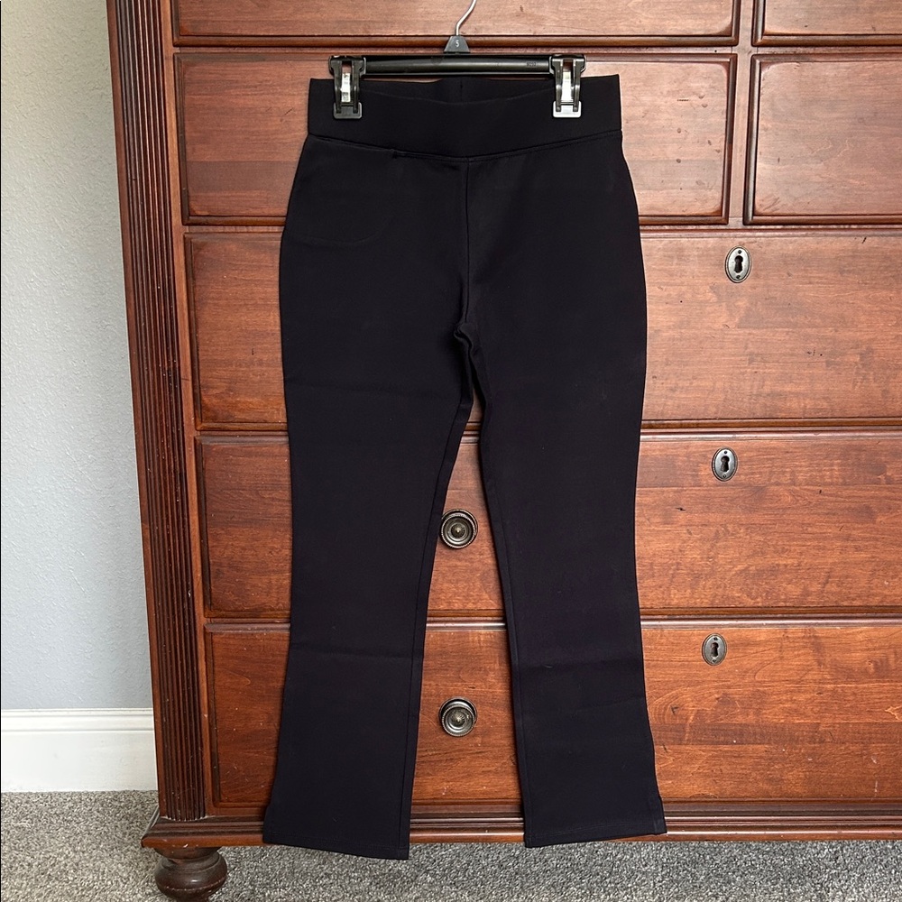 Quince Navy Ponte Cropped Pants